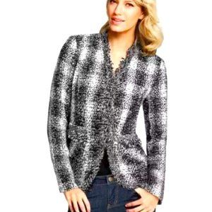 Cabi Love Carol Best in Show Black Tweed Blazer